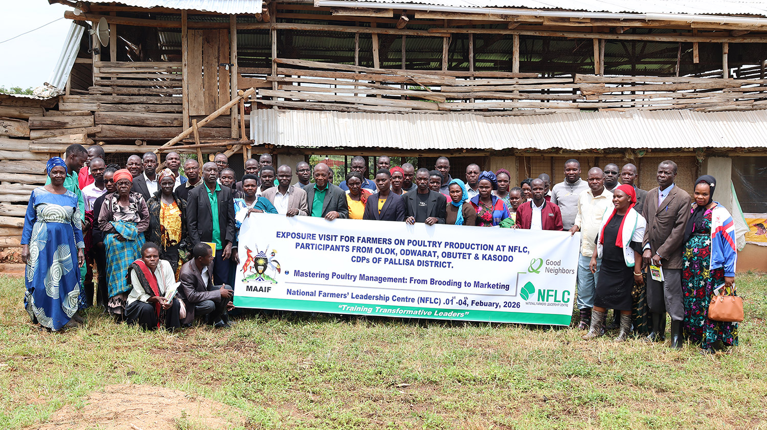 You are currently viewing Exposure visit for farmers on poultry production at NFLC, participants from Olok, Odwarat, Obutet & Kasodo CDPS of Pallisa district.